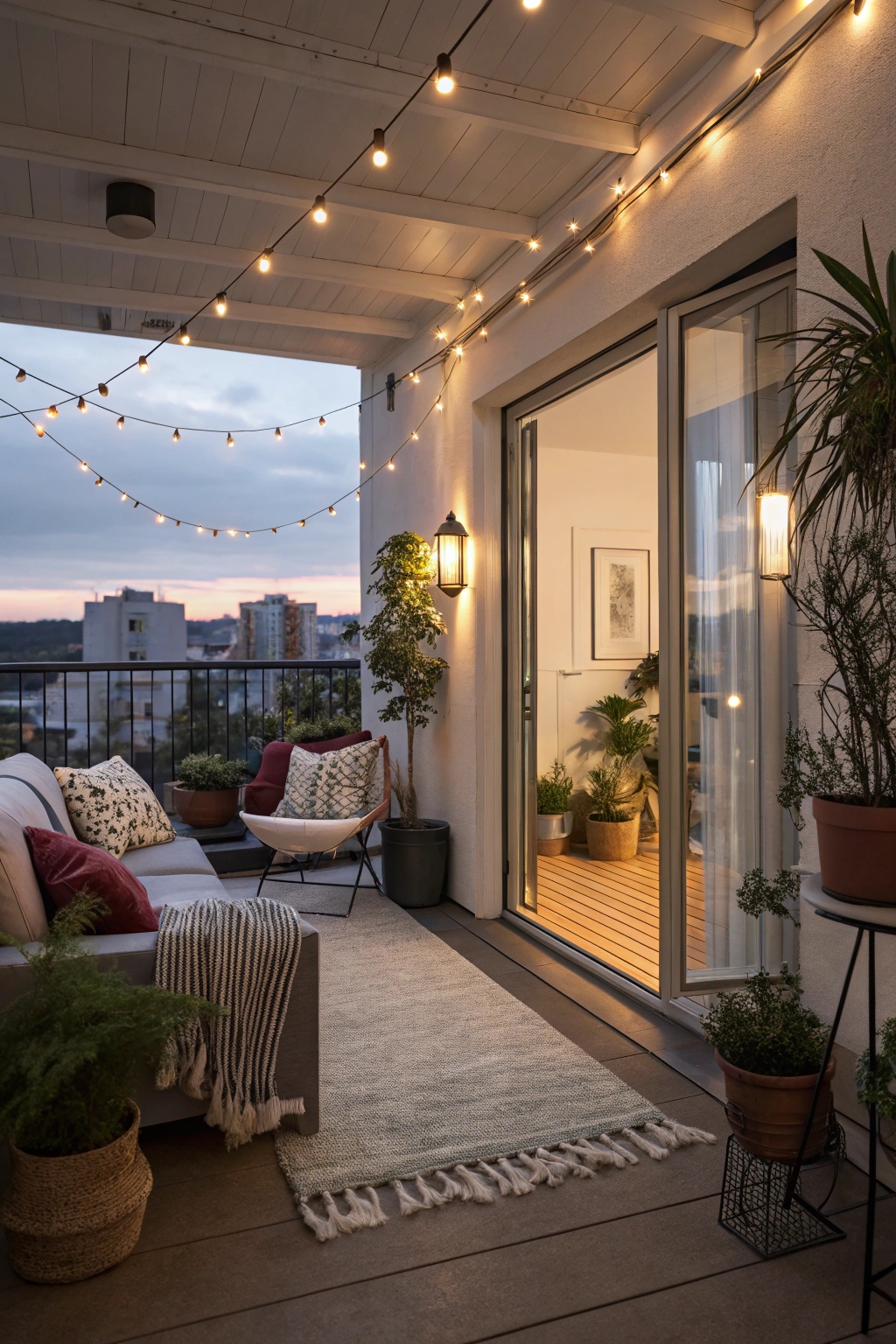 create cozy outdoor atmosphere