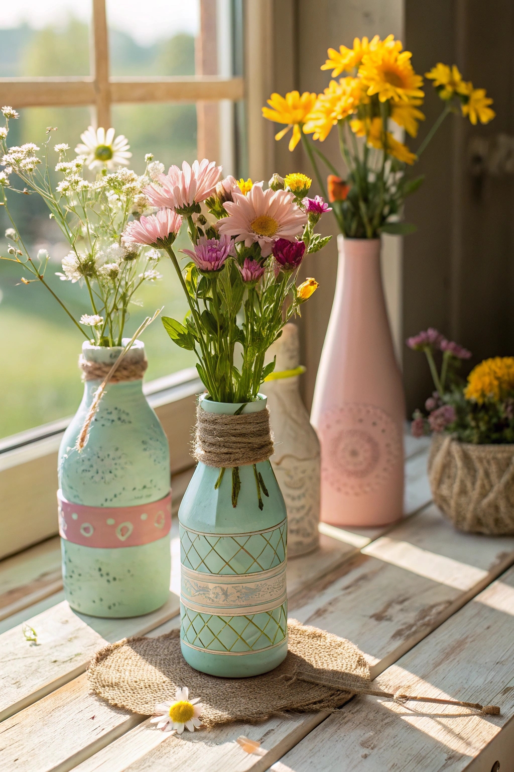 customized floral display vases