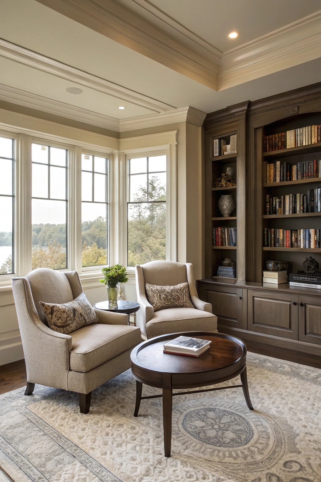 elegant book nook retreat