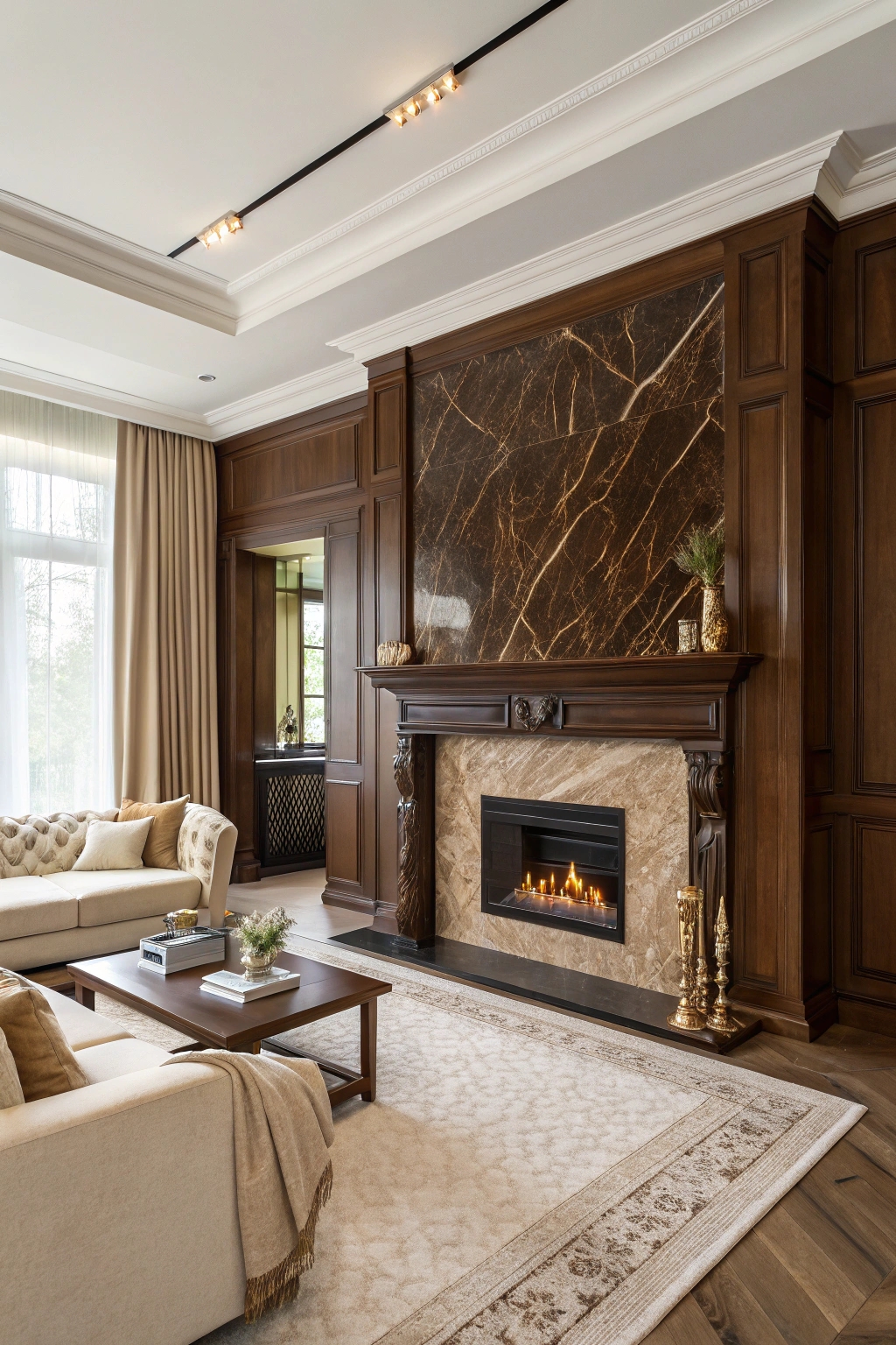 elegant home fire feature