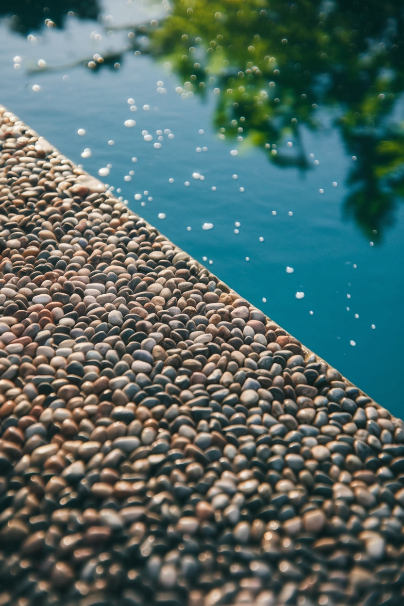 loose small rock particles