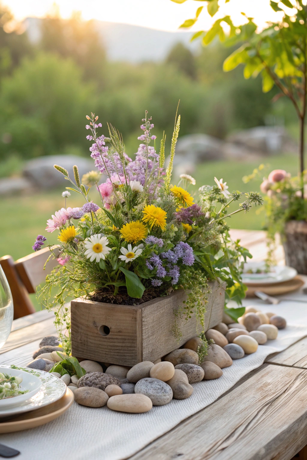 natural decor for tables