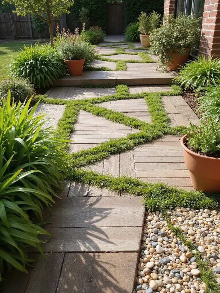 natural pebble flooring design