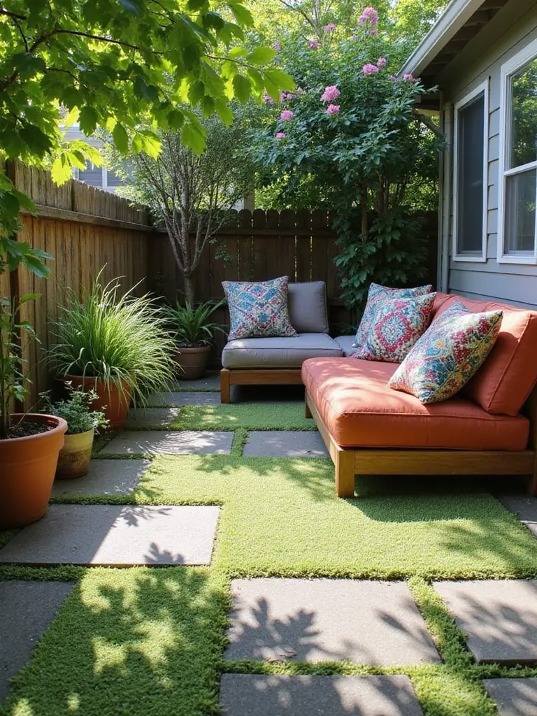 repurposing carpet for outdoors