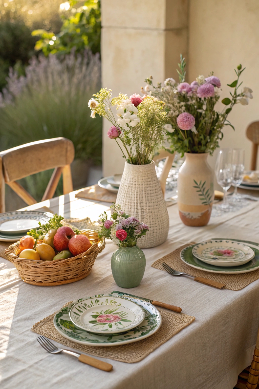 seasonal dining table decor