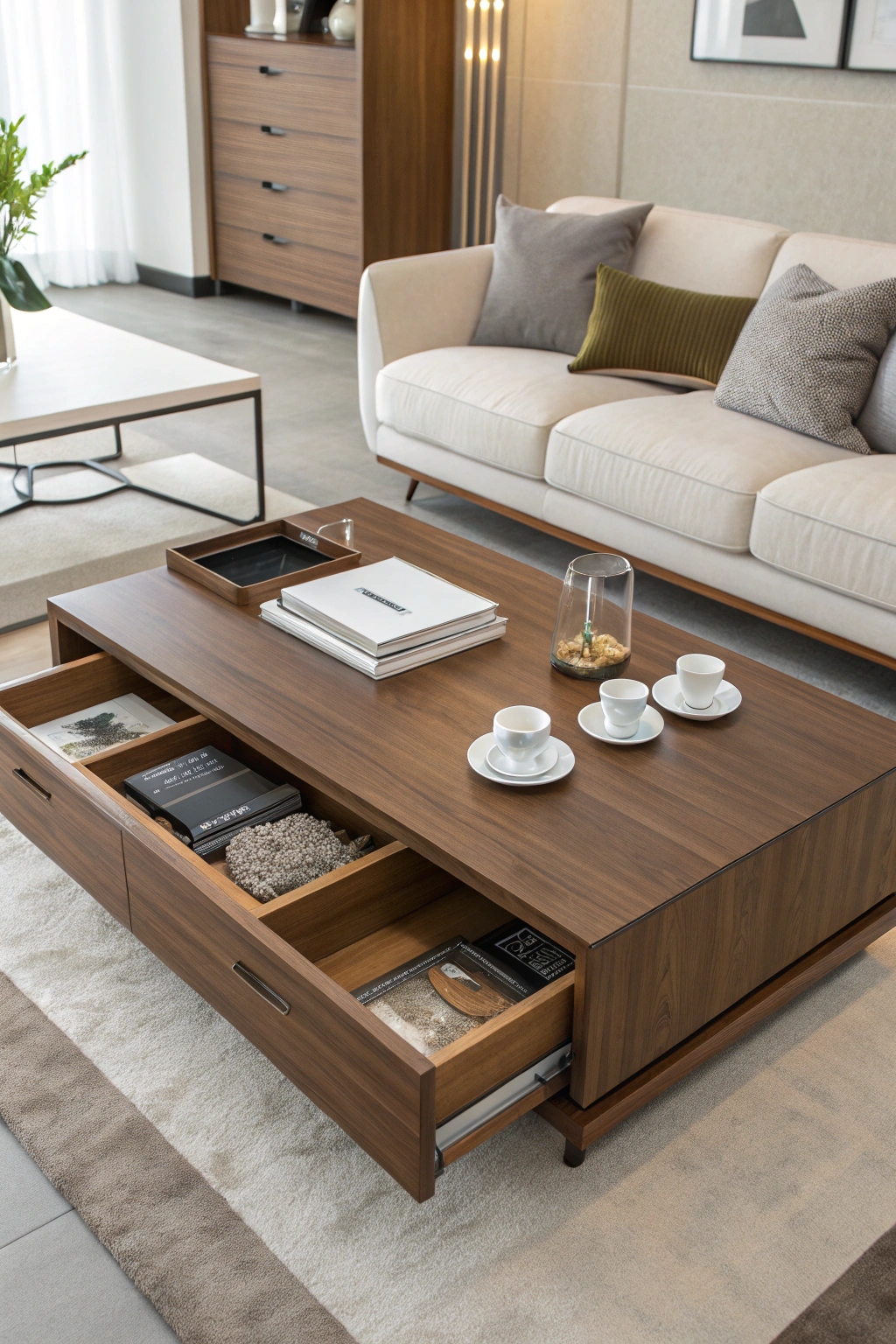 seating integrated coffee table