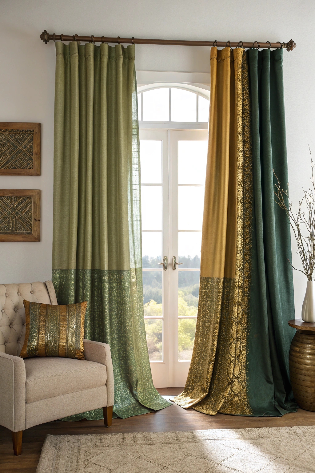 sophisticated textile window treatments