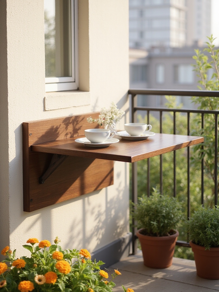 space saving wall table