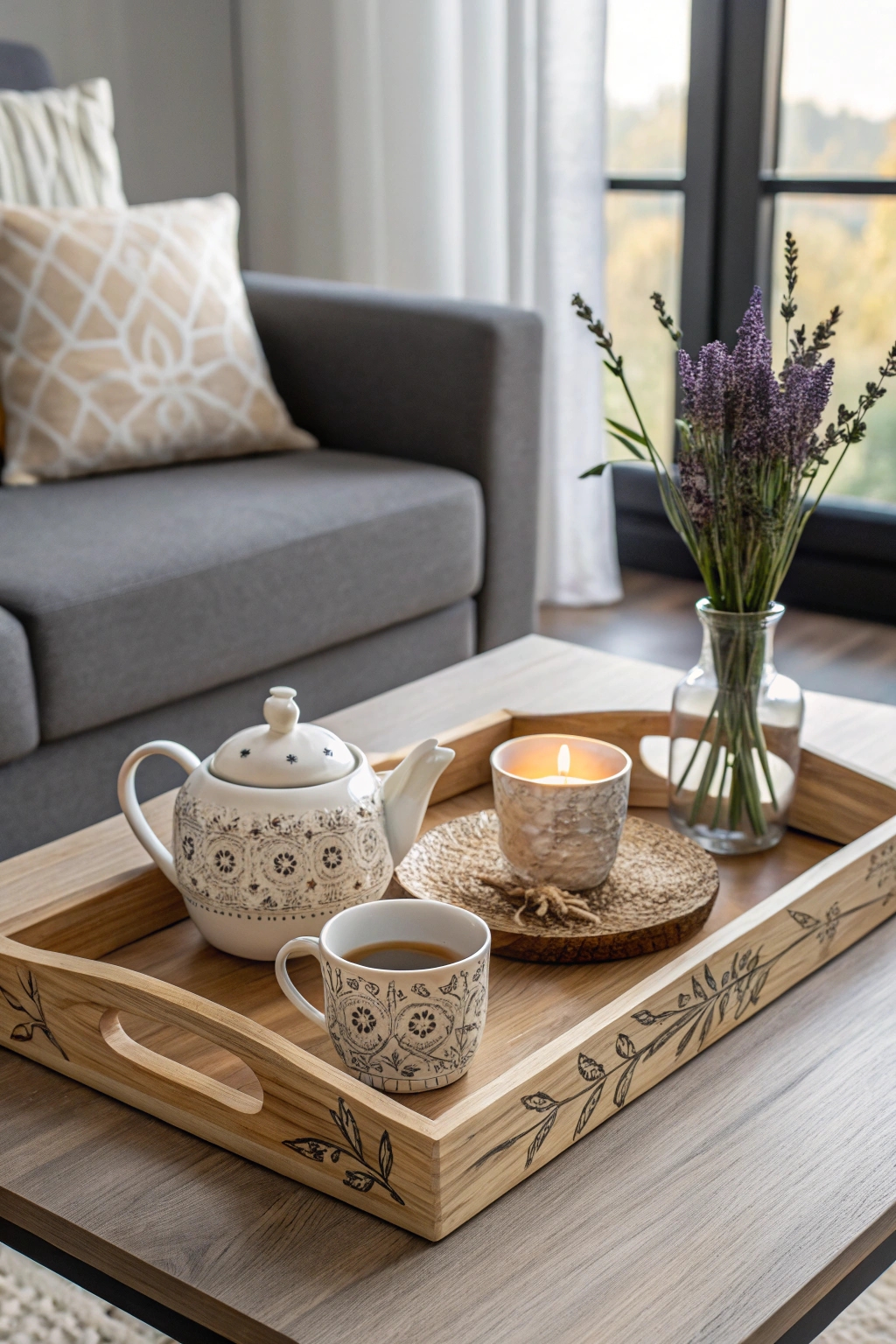 stylish coffee table accent