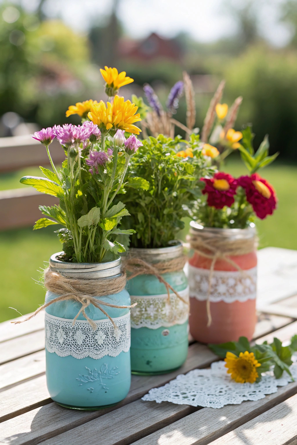 sustainable jar gardening project