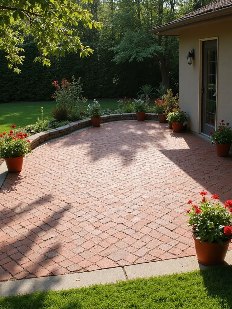 timeless brick patio design