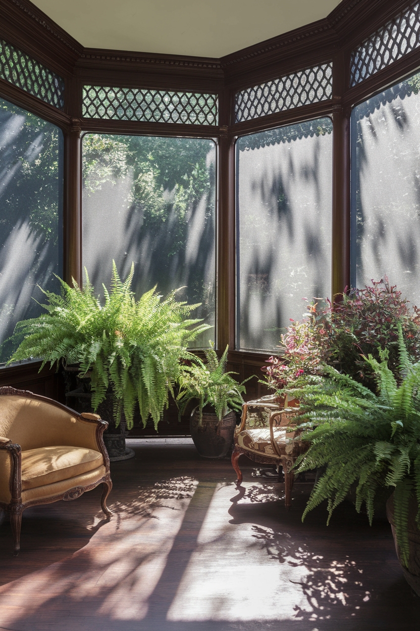 victorian style screened porch