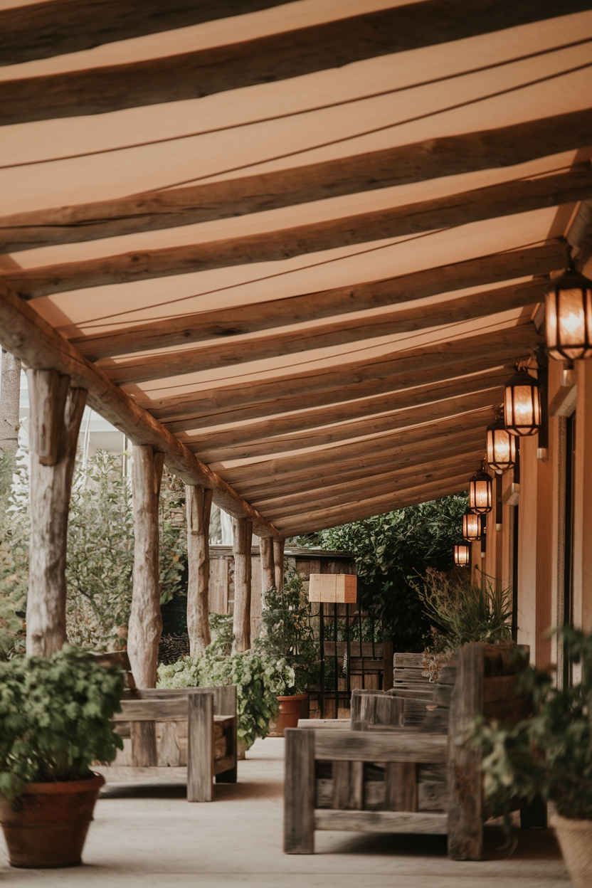 wooden pergolas enhance charm