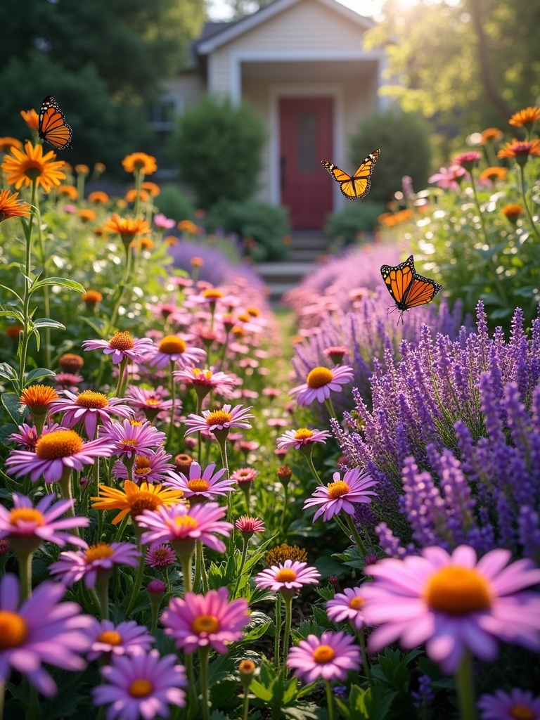 attracting butterflies with flowers
