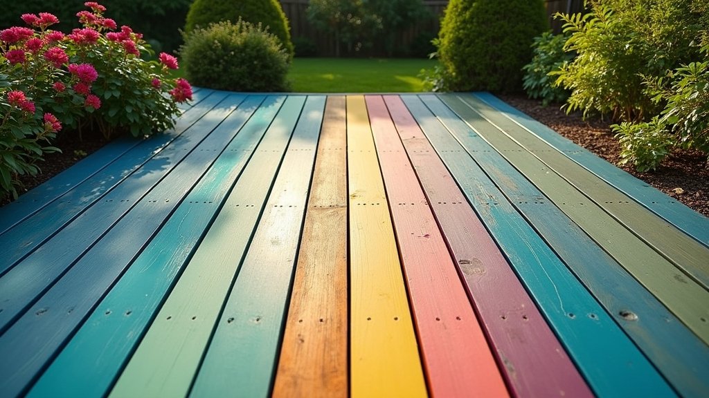 backyard deck color inspiration