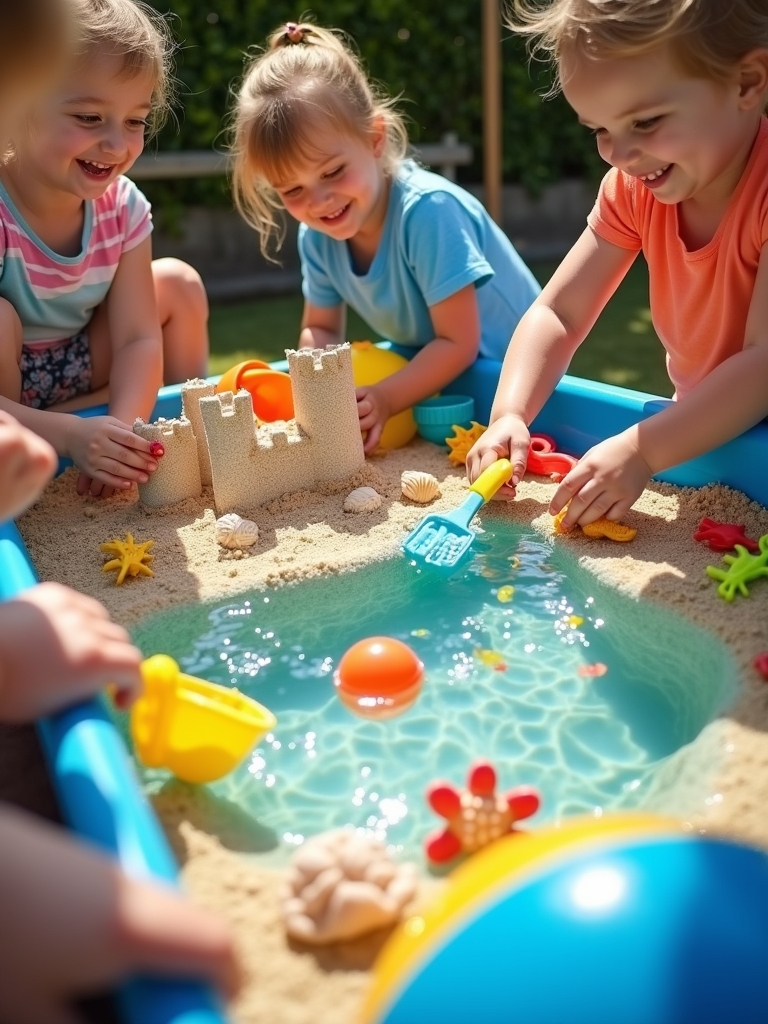 beach themed sensory playtime