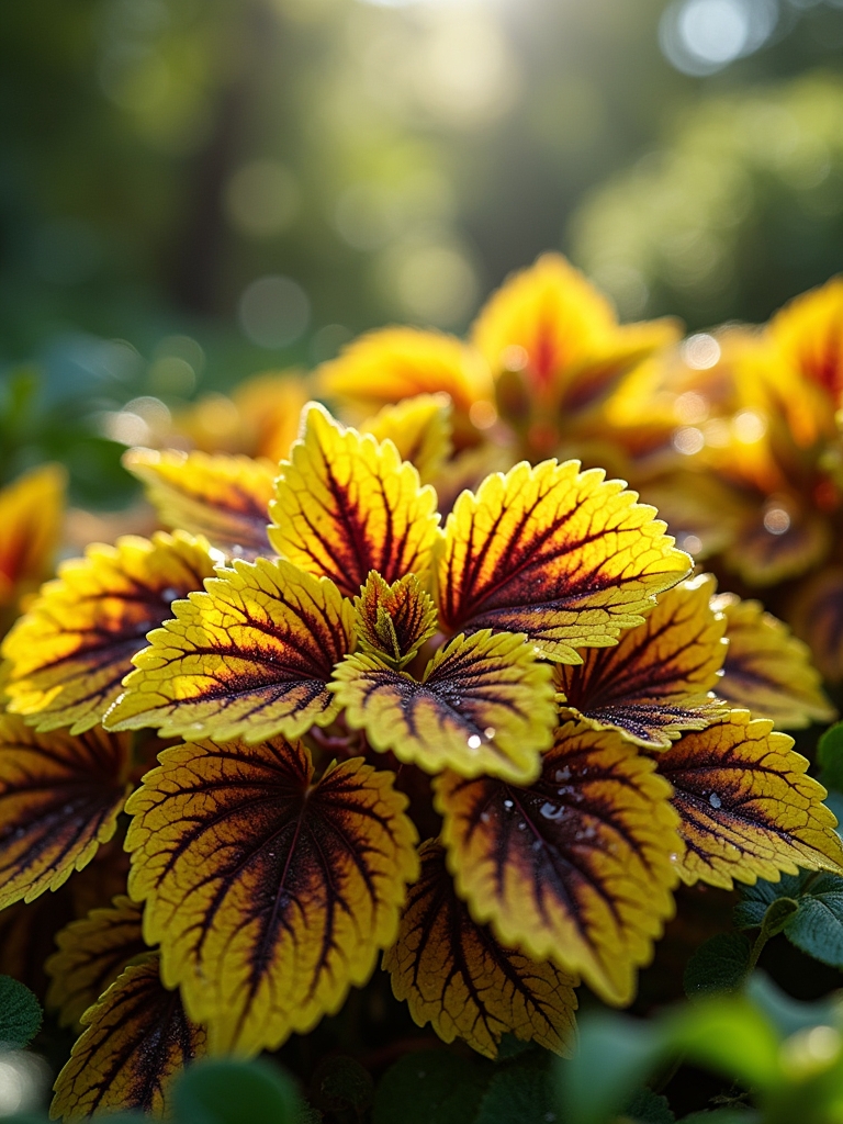 bold golden striped foliage