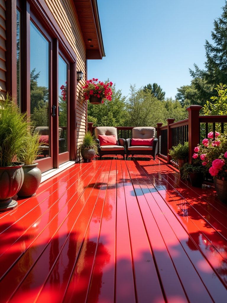 bold red deck inspiration