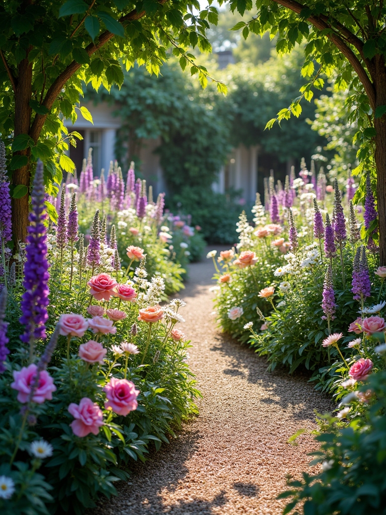 charming vibrant lush garden