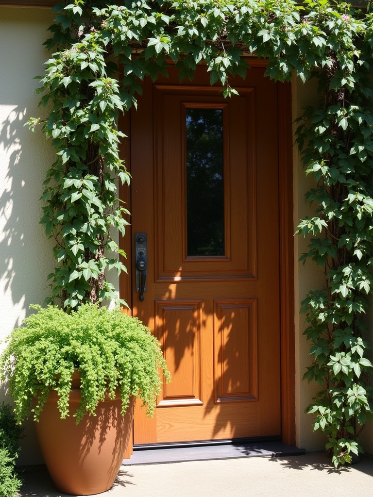 climbing plants with trellises