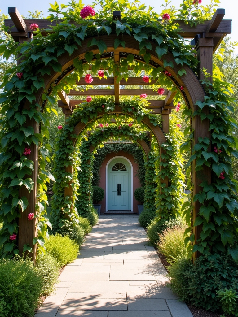 climbing vines enhance entryways
