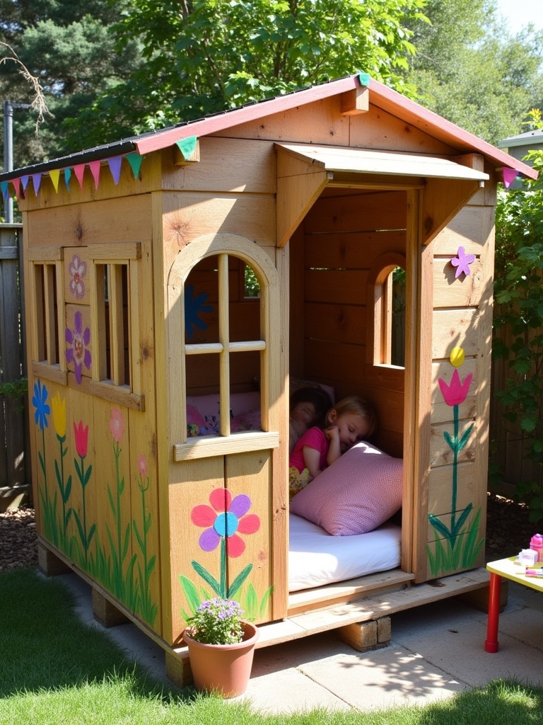 cozy pallet playhouse creation