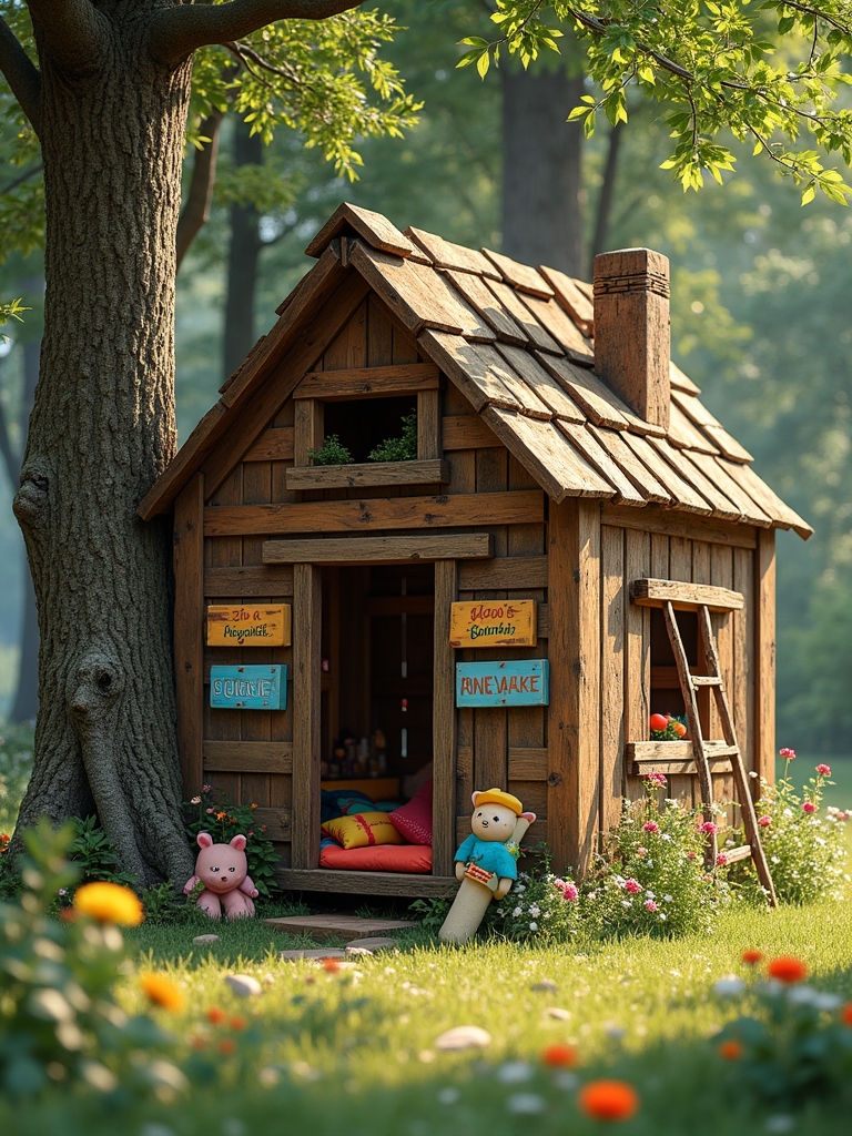 cozy rustic treehouse retreat