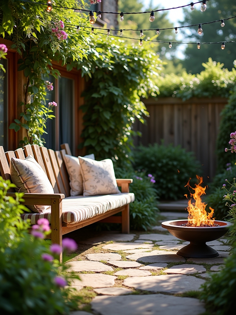 cozy seating and lighting