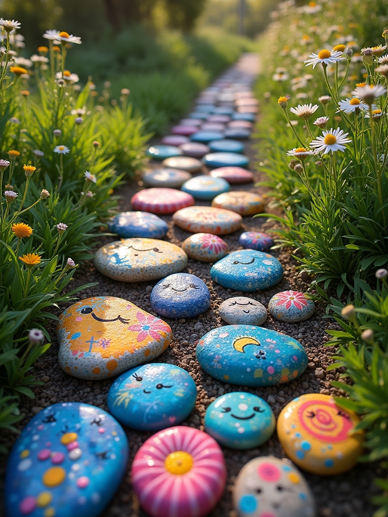 creative nature inspired rock art