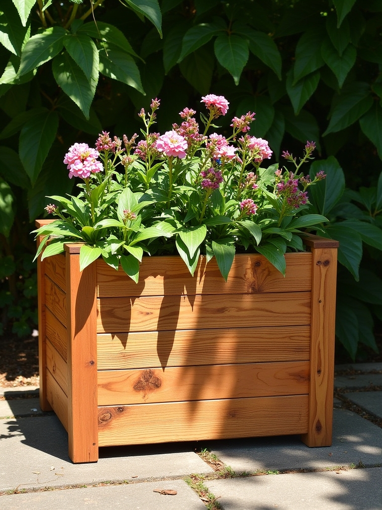 durable rustic cedar planter