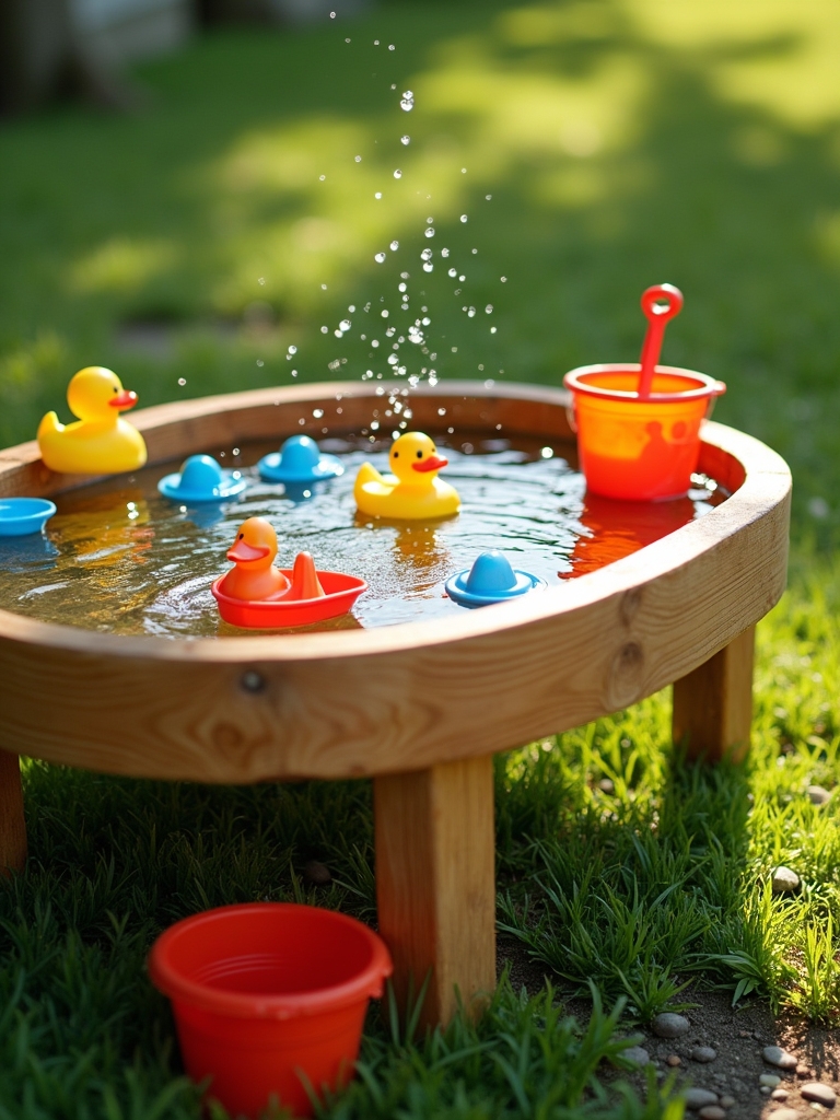 durable wooden water play