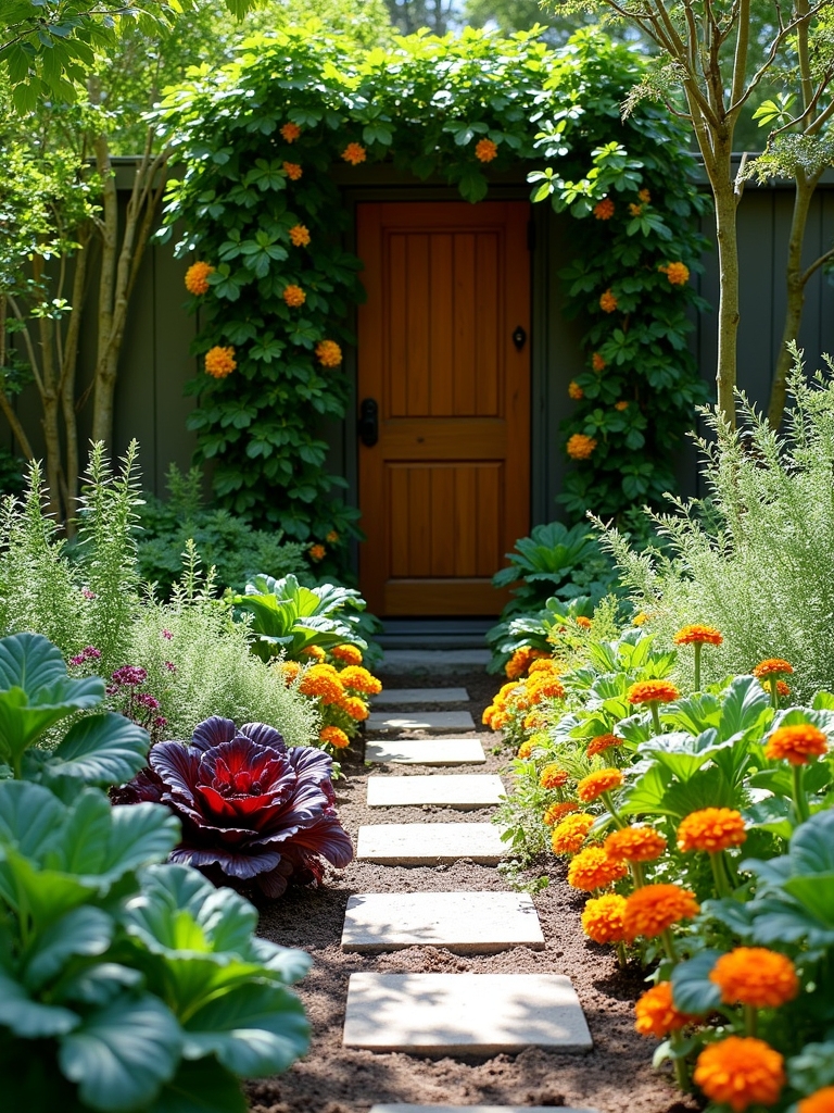 edible plants for entryway charm