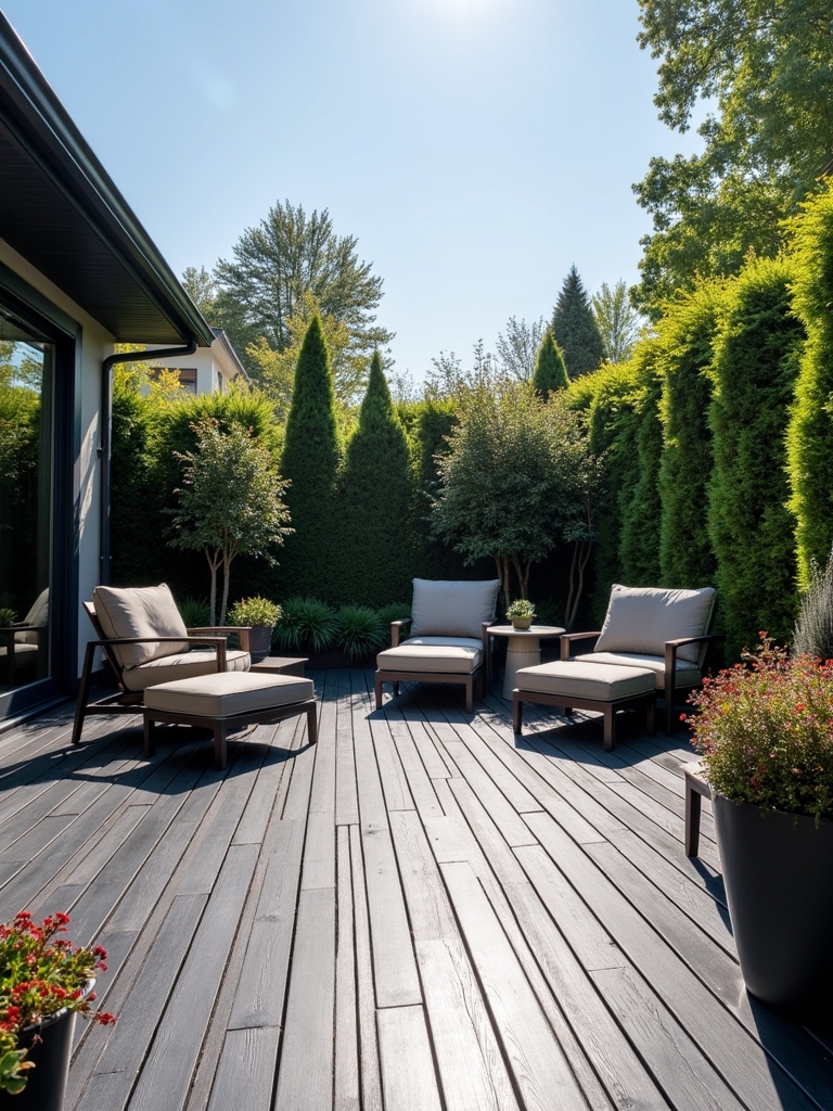 elegant charcoal deck ideas