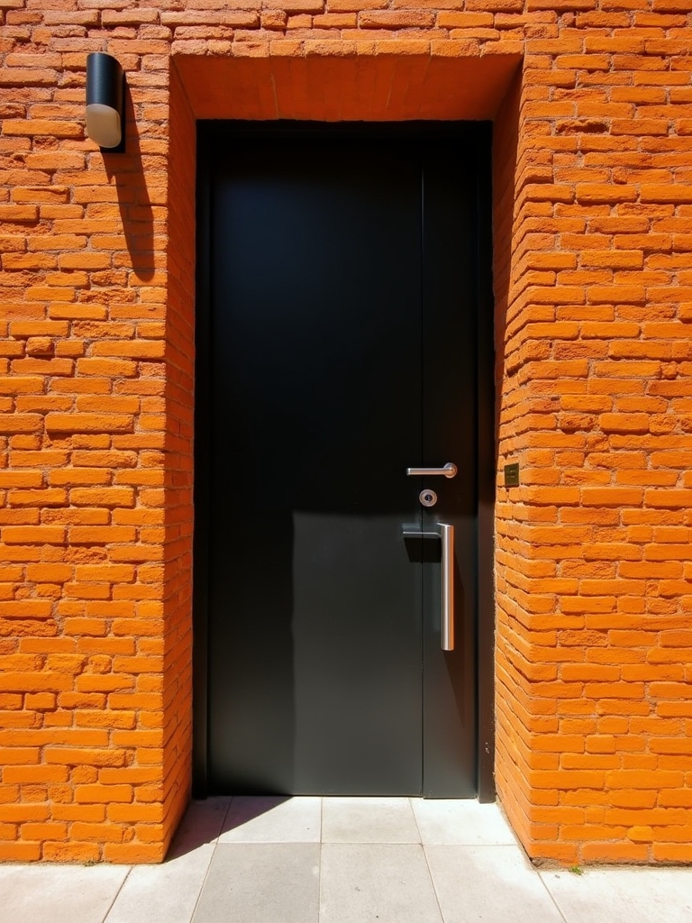 elegant contrast with brick