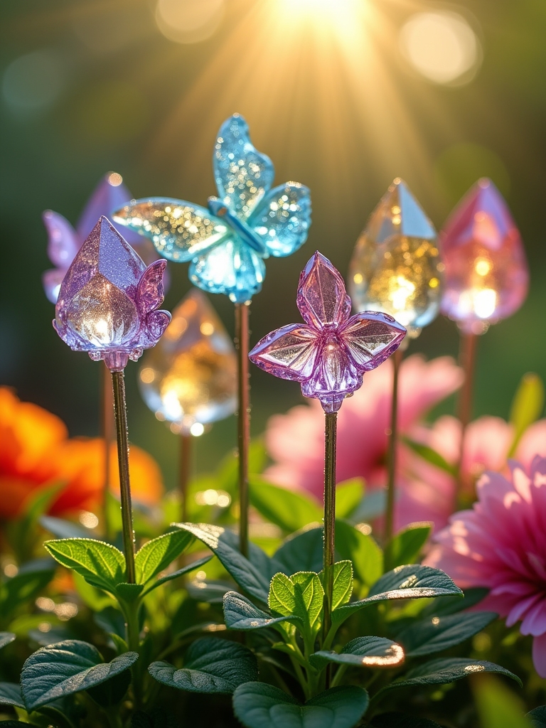 elegant whimsical garden accents