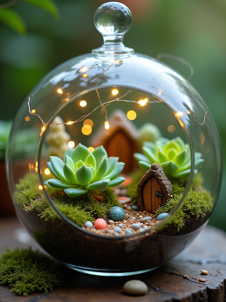 enchanted succulent terrarium project