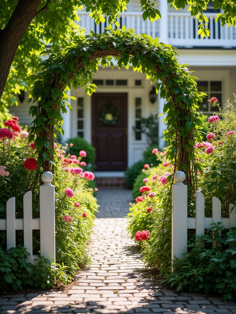 enhance entryway with fencing