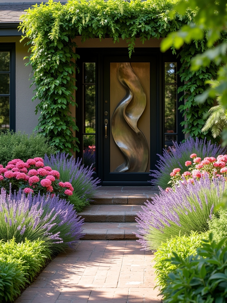 enhance entryway with statues