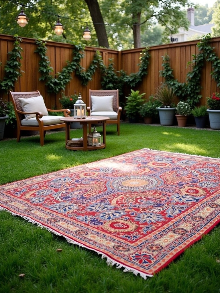 enhancing atmosphere with rugs