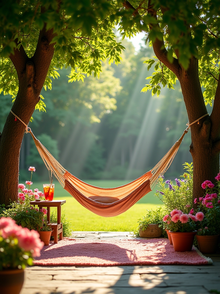hammock installation for relaxation