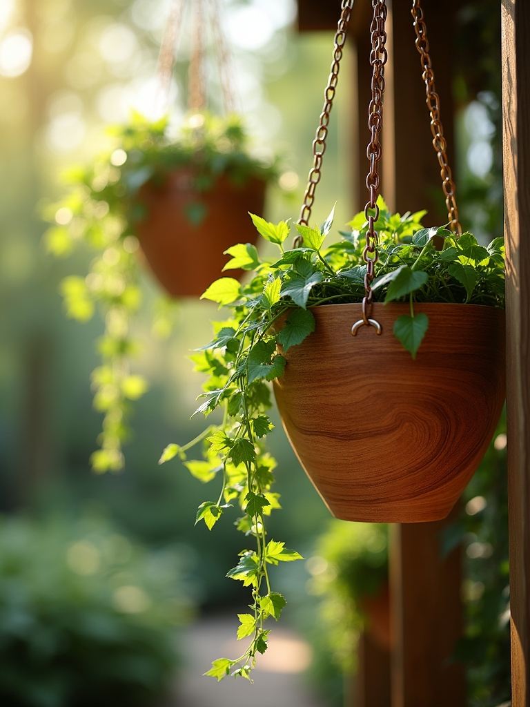 hanging wooden planters styles