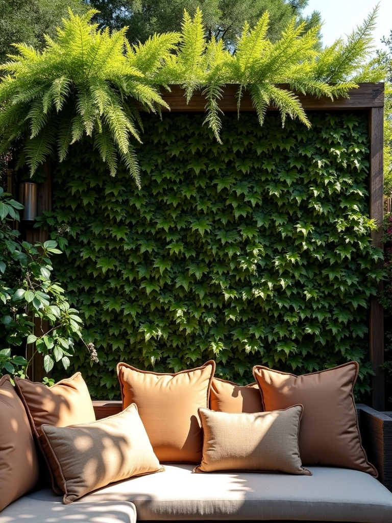 innovative privacy with plants