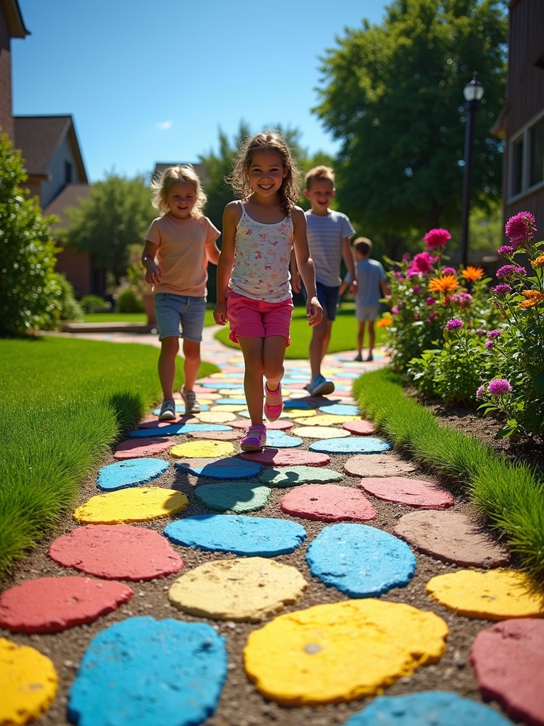 interactive painted paver games