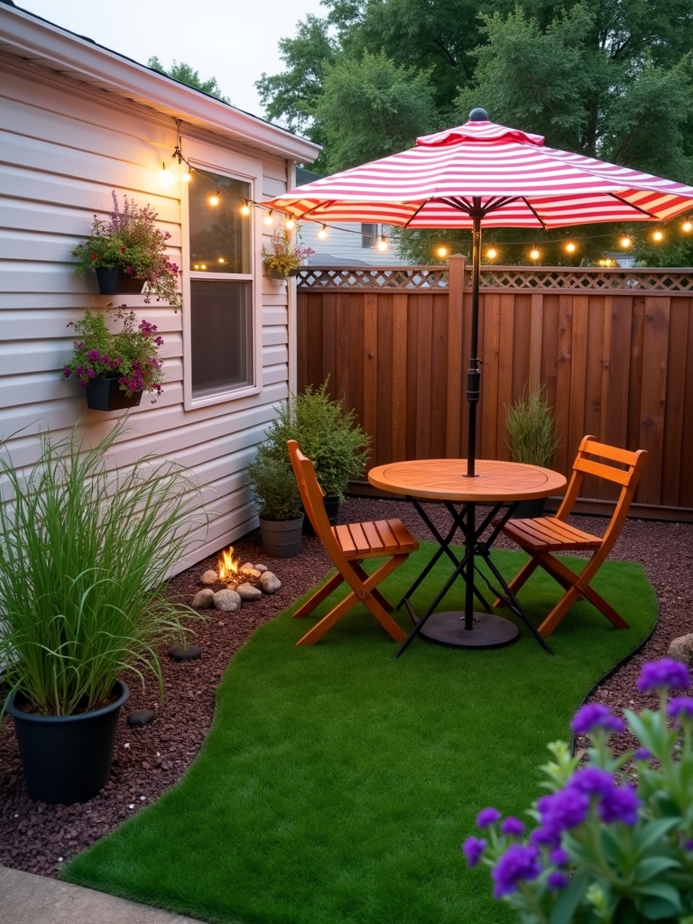 inviting outdoor seating area