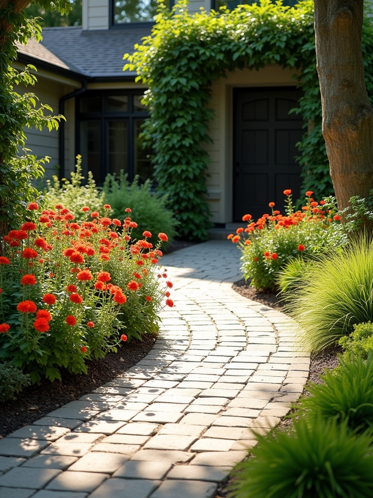 inviting paver pathway design