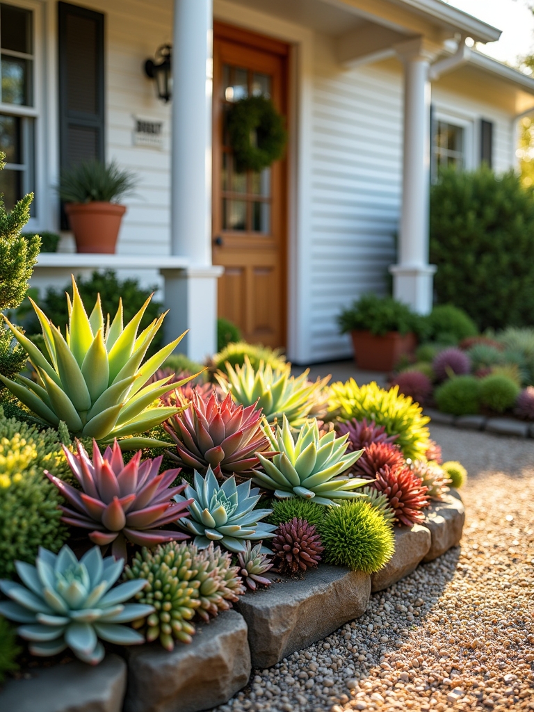 low maintenance succulent garden