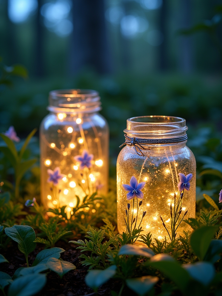 magical illuminated jar decorations