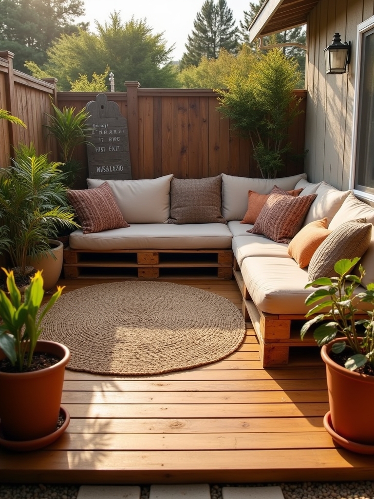 maximize corner outdoor space