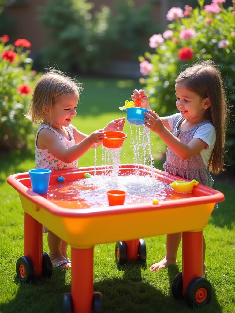 mobile water play table