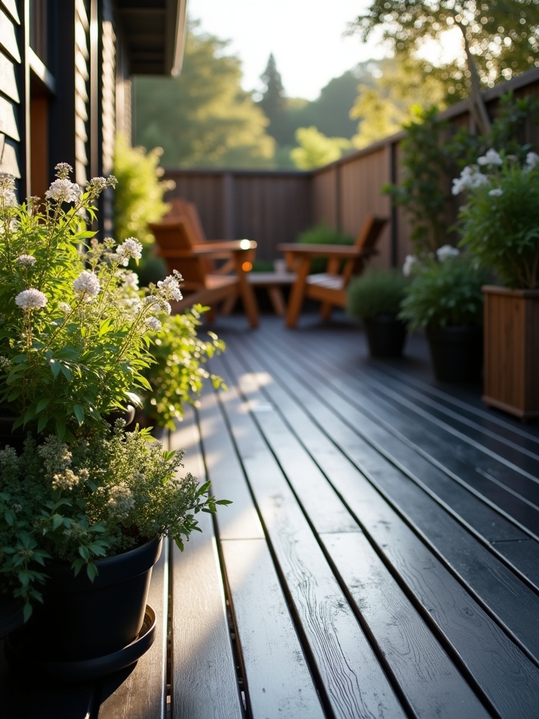moody black outdoor aesthetics